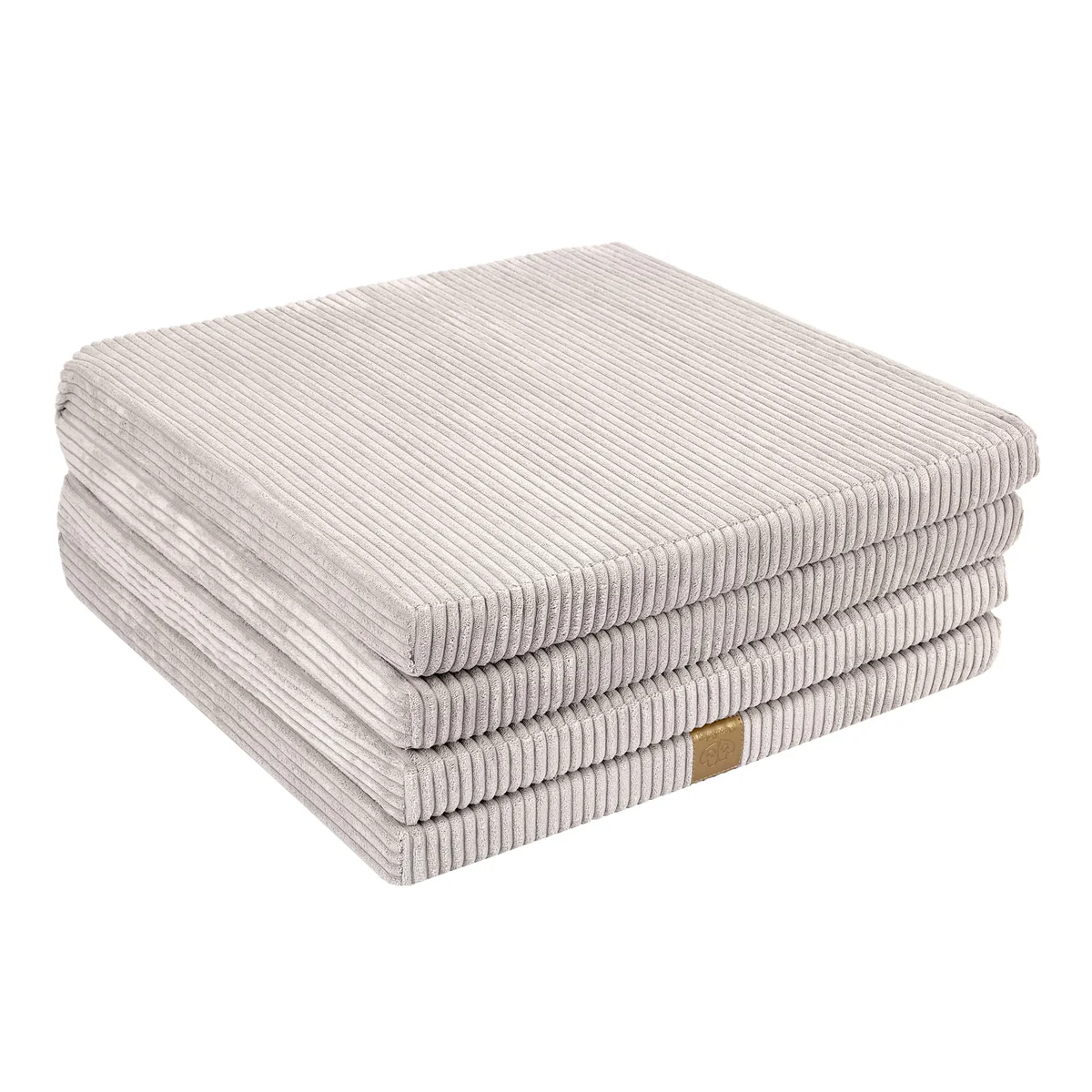 Tapis de jeu carré en velours Corduroy à larges côtes Aesthetic