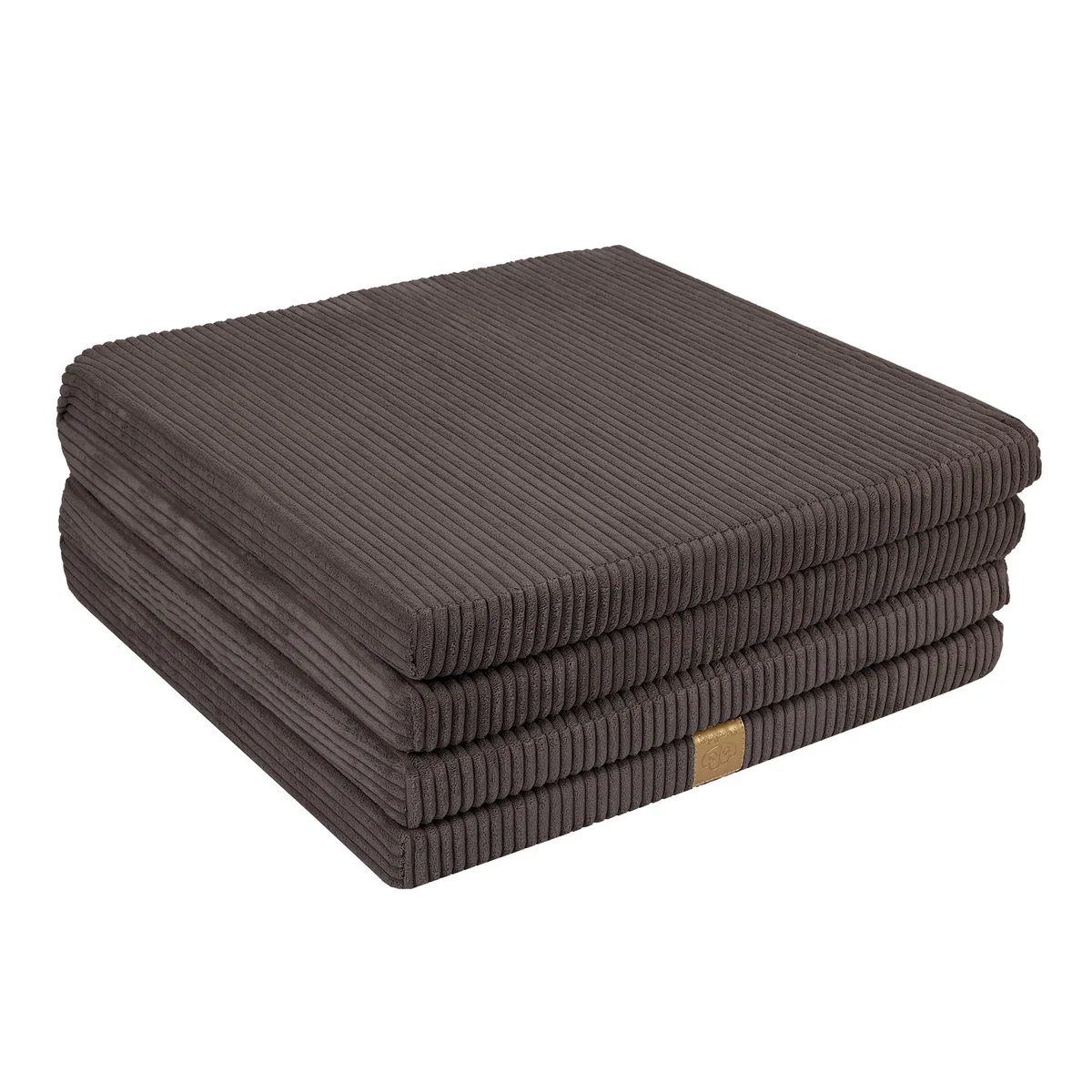 Tapis de jeu carré en velours Corduroy à larges côtes Aesthetic