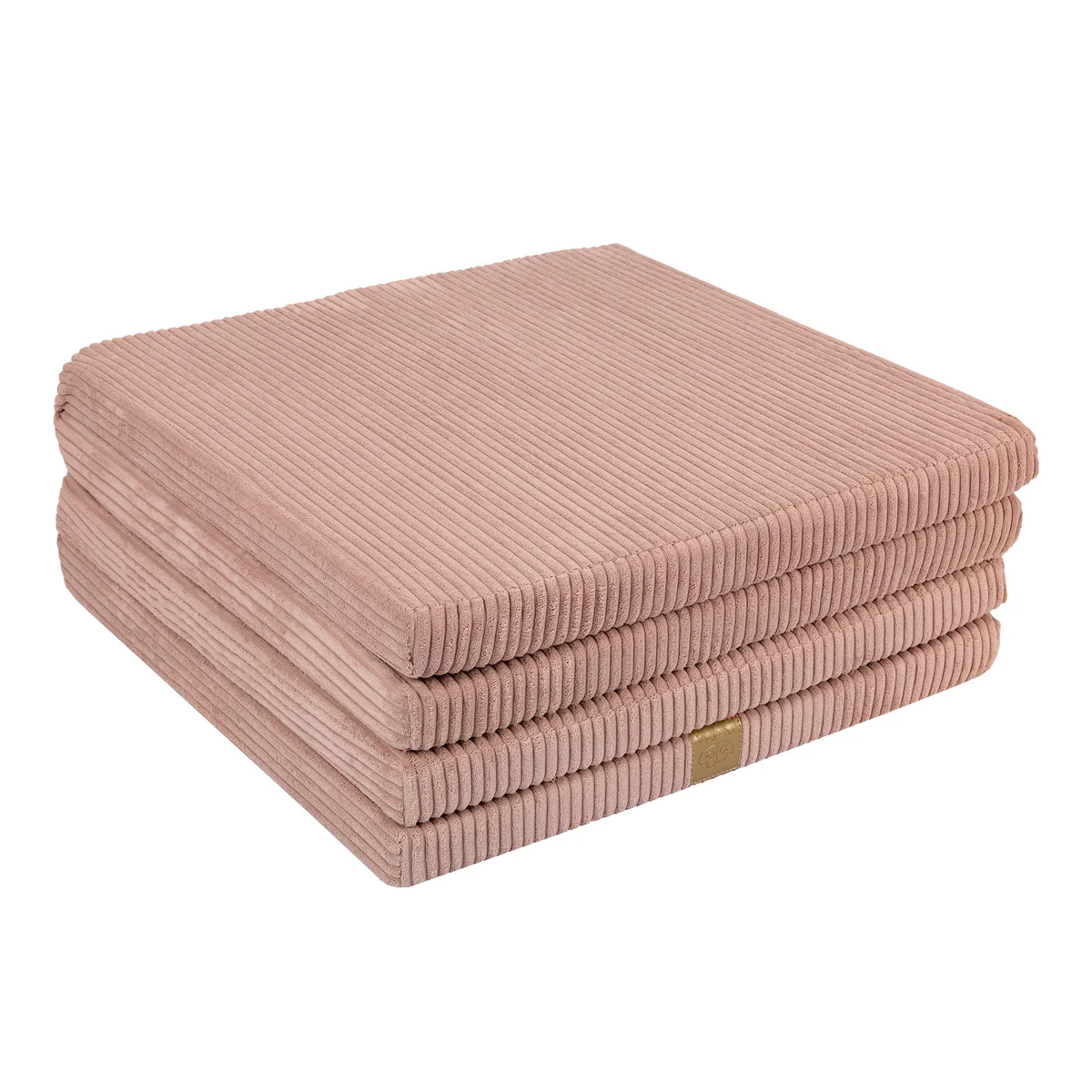 Tapis de jeu carré en velours Corduroy à larges côtes Aesthetic