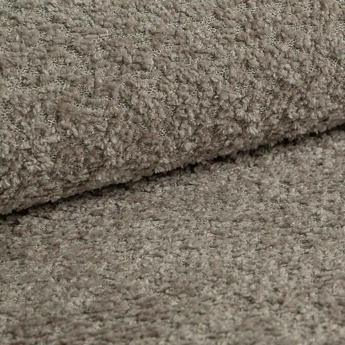 Piscine à balles ronde 90x30 cm en tissu texturé bouclé, 200 balles - Marron glacé | Balles au choix