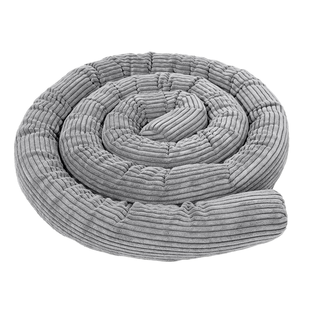 Tour de lit en velours Corduroy à larges côtes Aesthetic, 150 à 400cm - Traversin | 4 tailles