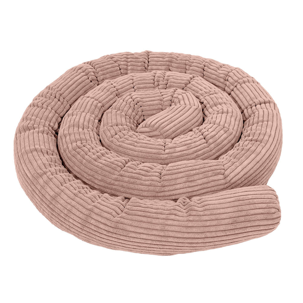 Tour de lit en velours Corduroy à larges côtes Aesthetic, 150 à 400cm - Traversin | 4 tailles