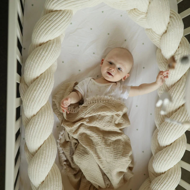 Tresse de lit en velours Corduroy à larges côtes Aesthetic | 3 tailles