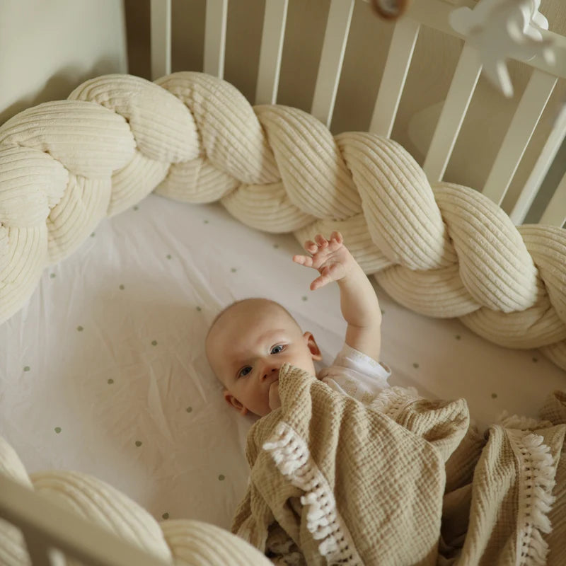 Tresse de lit en velours Corduroy à larges côtes Aesthetic | 3 tailles