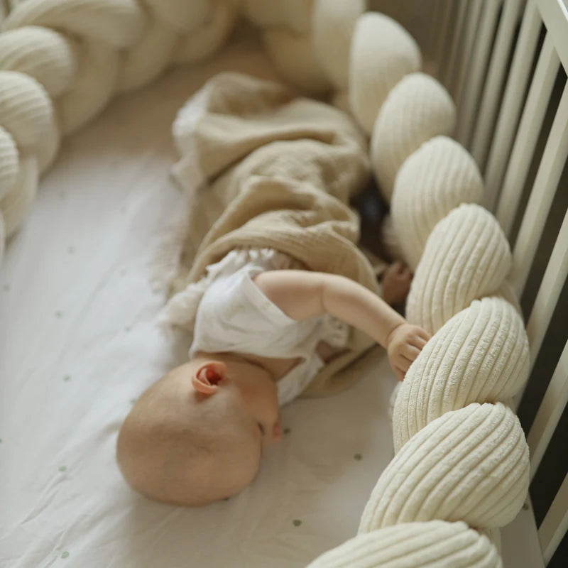 Tresse de lit en velours Corduroy à larges côtes Aesthetic, 150 à 300cm | 3 tailles