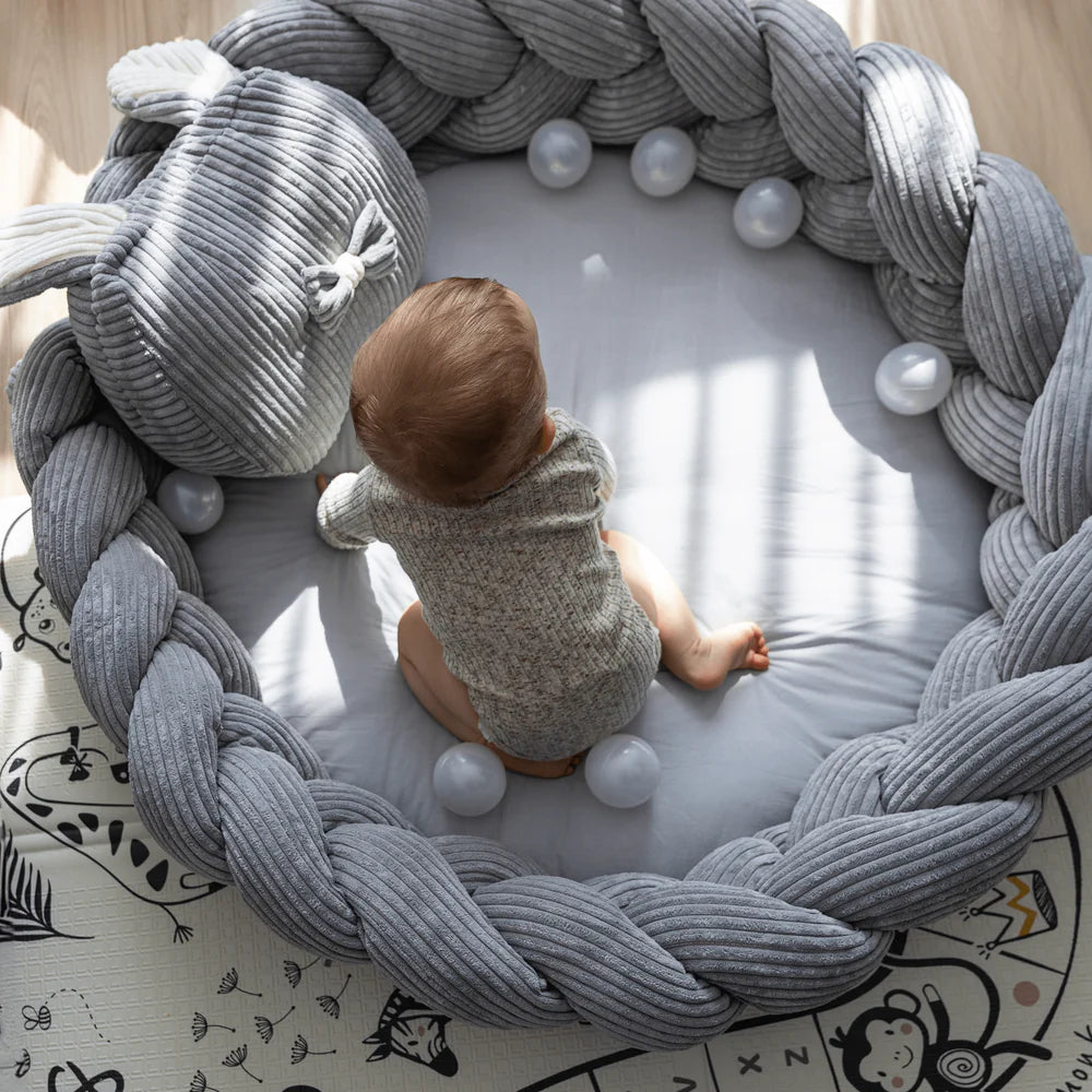 Tresse de lit en velours Corduroy à larges côtes Aesthetic | 3 tailles