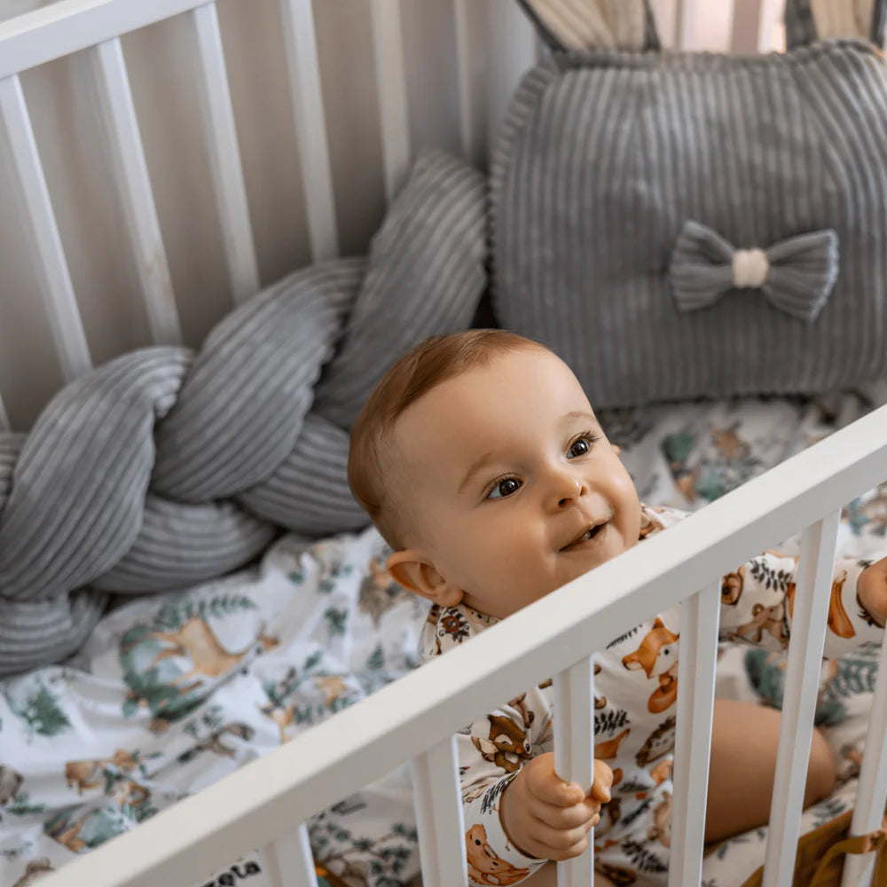 Tresse de lit en velours Corduroy à larges côtes Aesthetic | 3 tailles