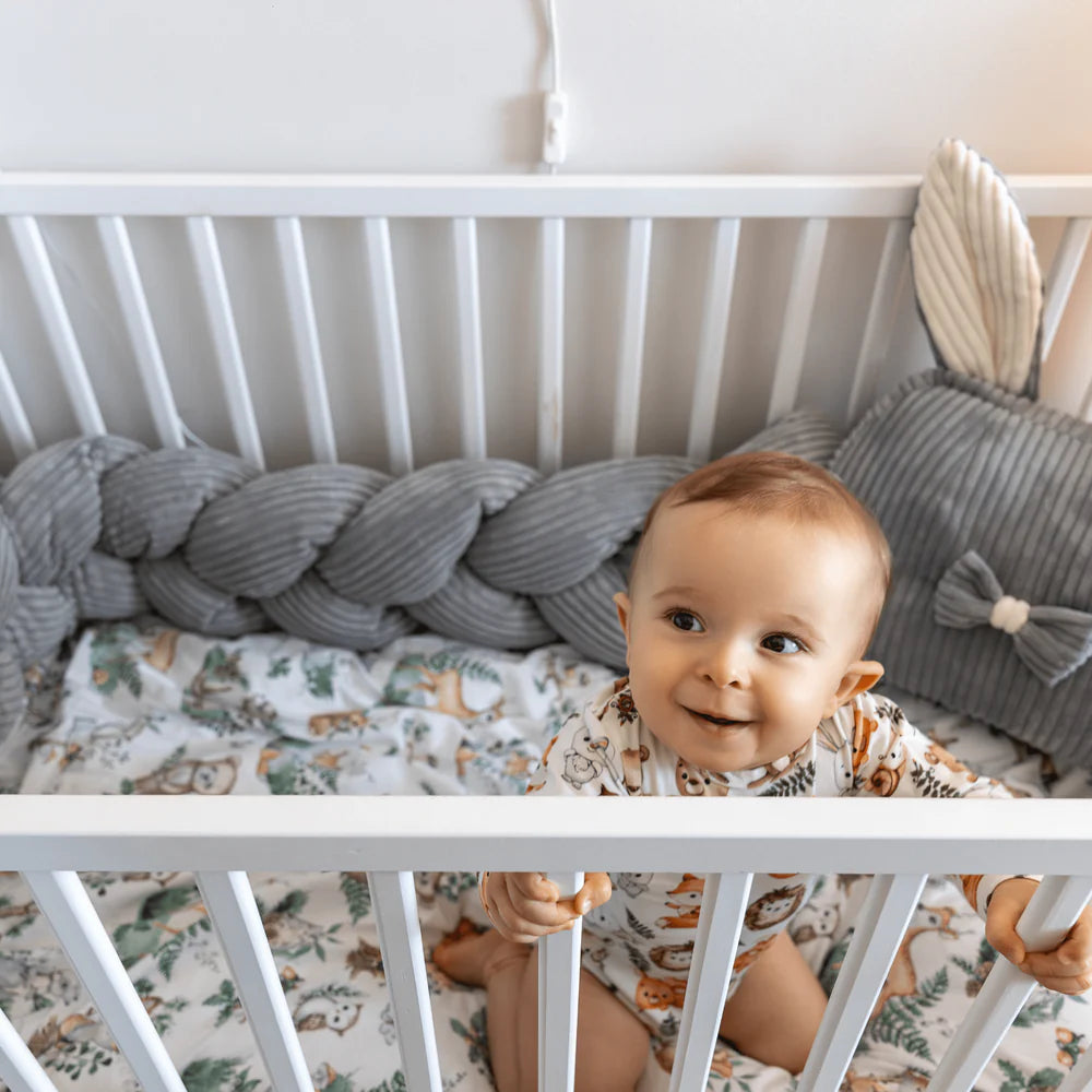 Tresse de lit en velours Corduroy à larges côtes Aesthetic | 3 tailles