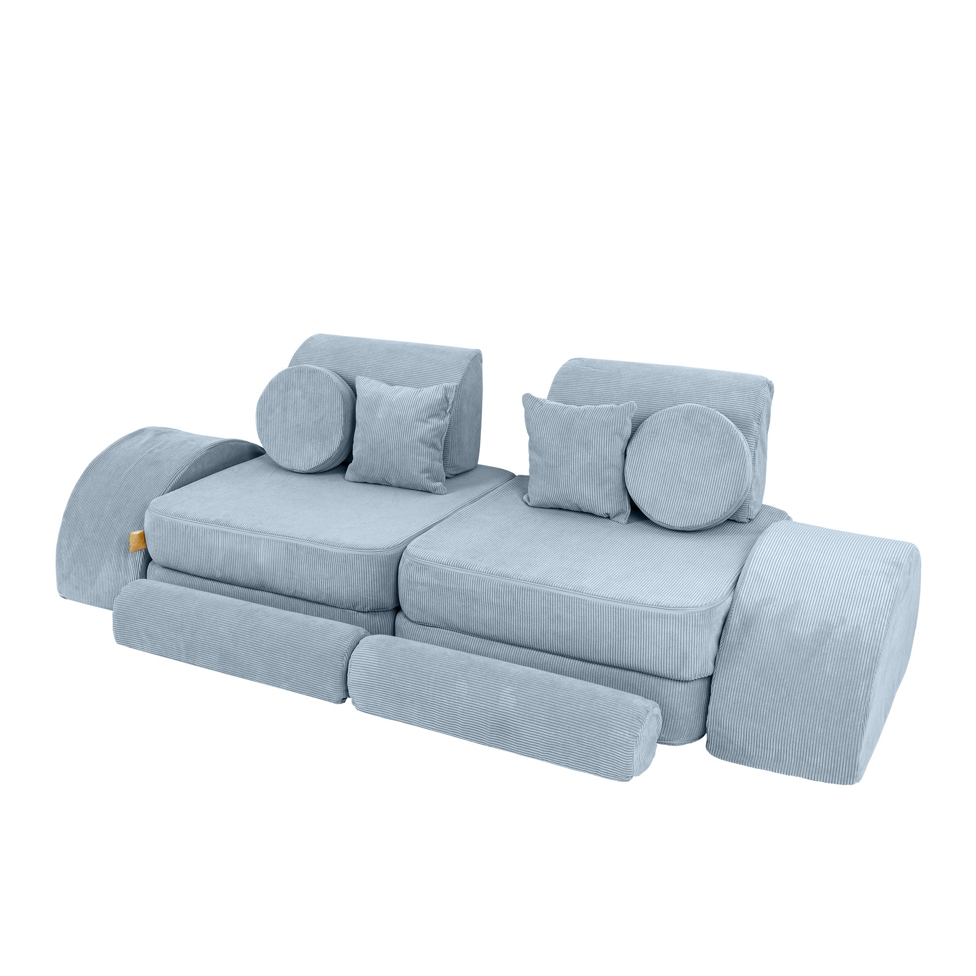 Canapé modulable Pocket en velours Corduroy à fines côtes Slimcord | 12 Pièces