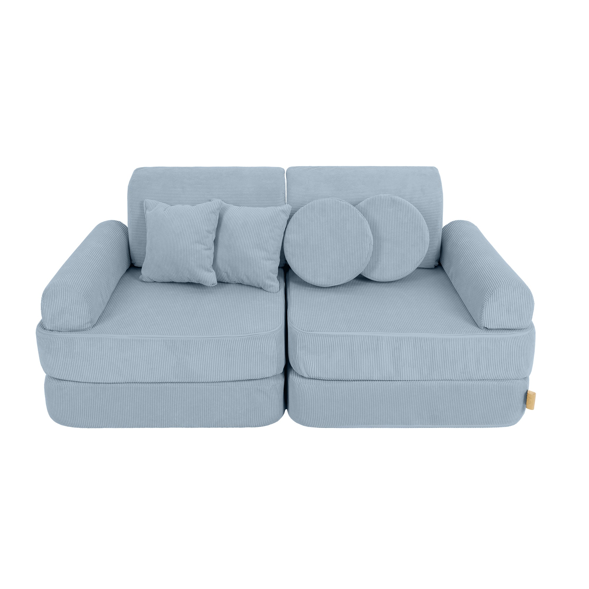 Canapé de jeu modulable Pocket 120cm en velours Corduroy à fines côtes Slimcord | 10 Pièces