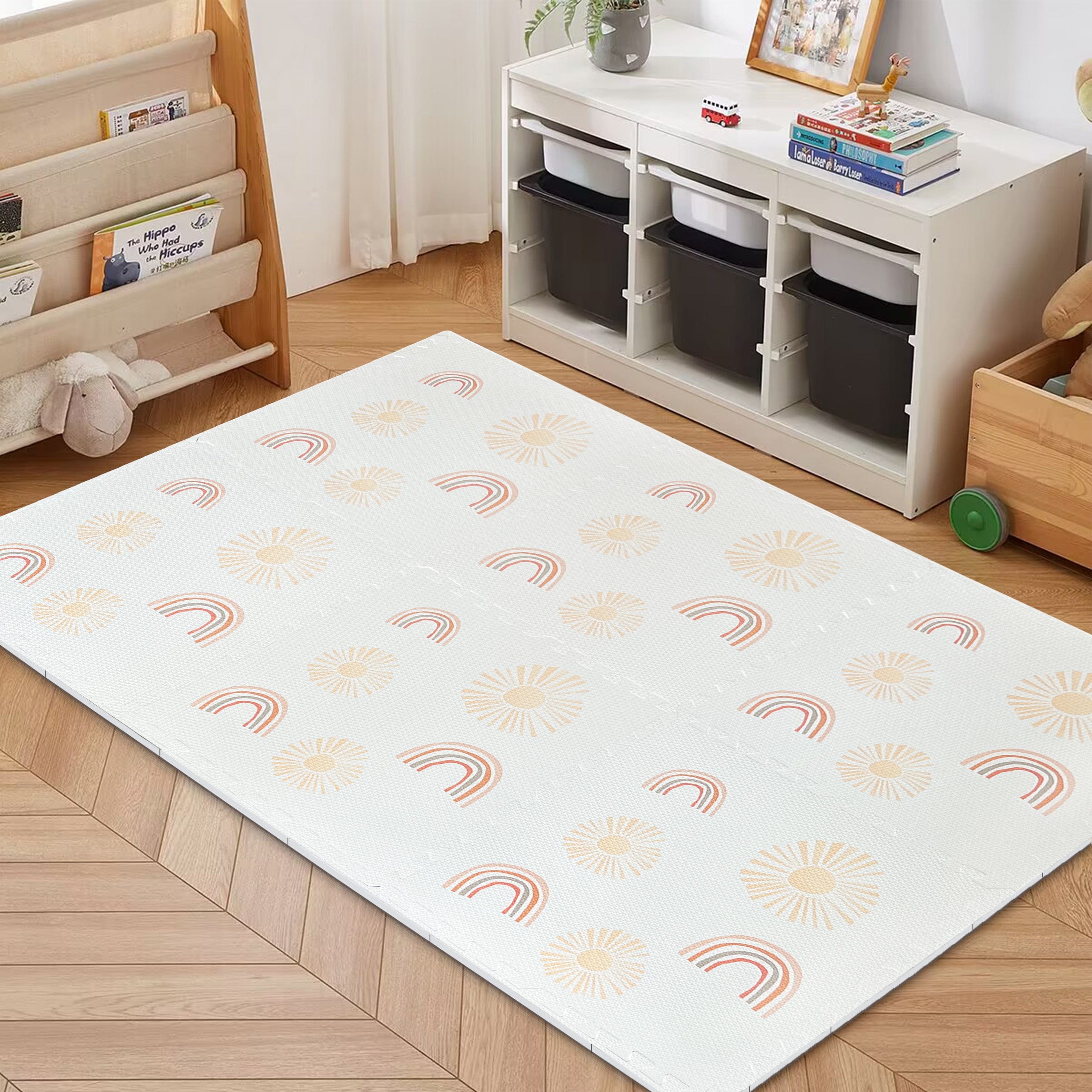 Tapis de jeu en mousse extensible puzzle | Happy