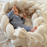 Cocon, réducteur de lit pour bébé en velours Corduroy à larges côtes Aesthetic