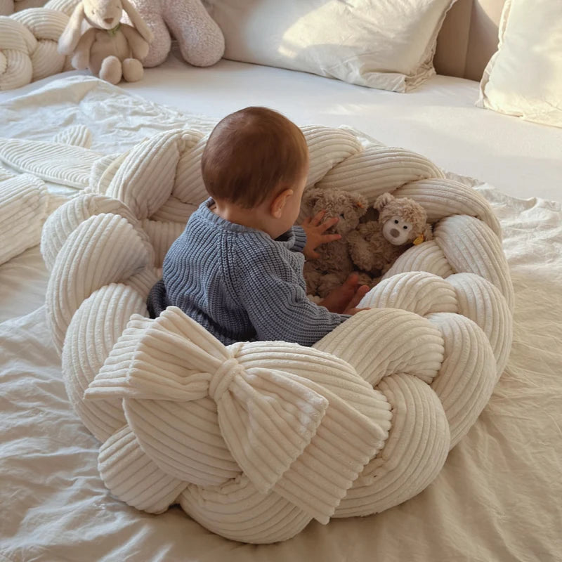 Cocon, réducteur de lit pour bébé en velours Corduroy à larges côtes Aesthetic