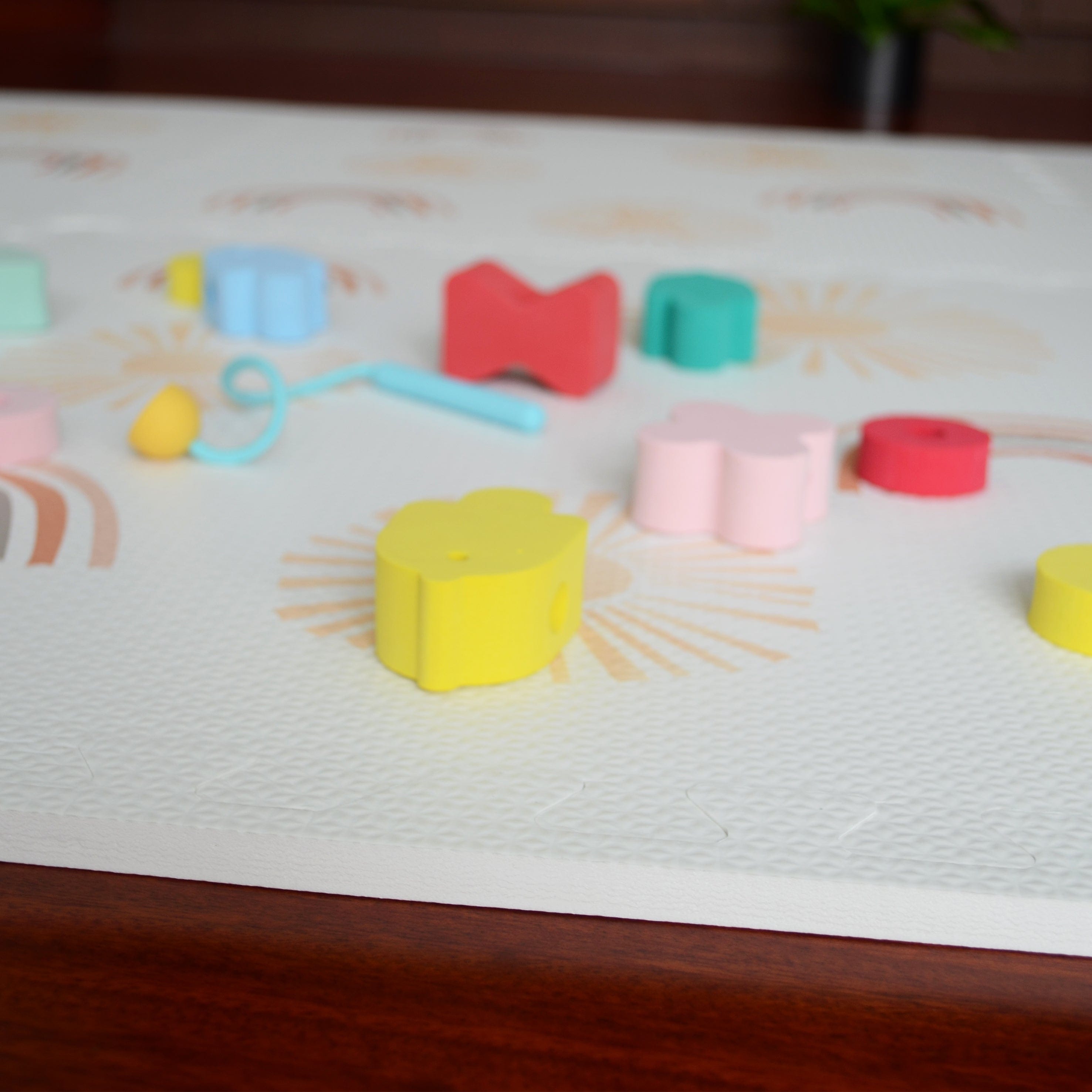 Tapis de jeu en mousse extensible puzzle | Happy