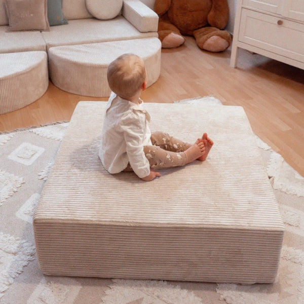 Trampoline d'intérieur en velours Corduroy à larges côtes Aesthetic | 2 tailles