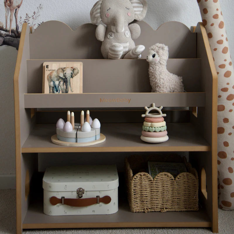 Bibliothèque Montessori avec étagère en bois - Cloudy