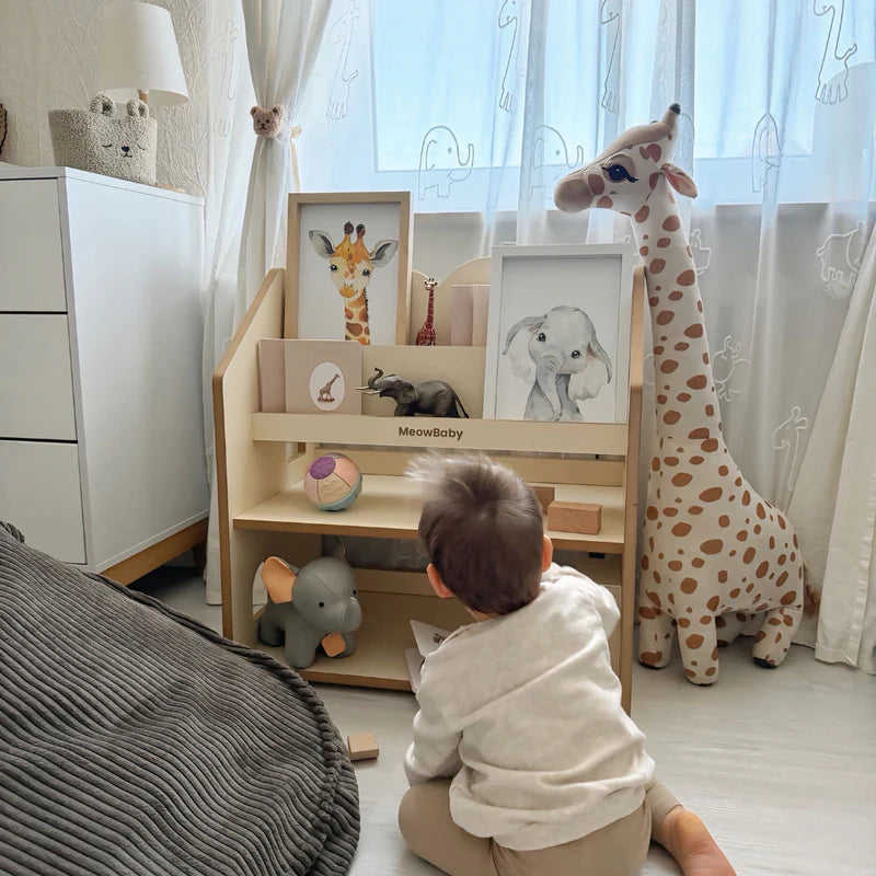 Bibliothèque Montessori avec étagère en bois - Cloudy