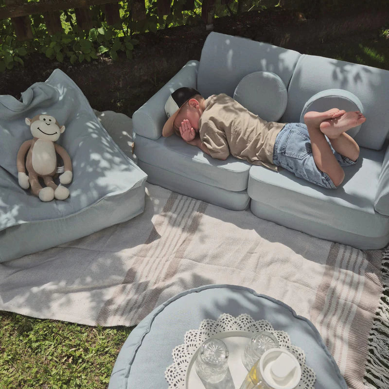 Canapé de jeu modulable Pocket 120cm en toile déperlante et résistante aux UV Outzy | 6 Pièces