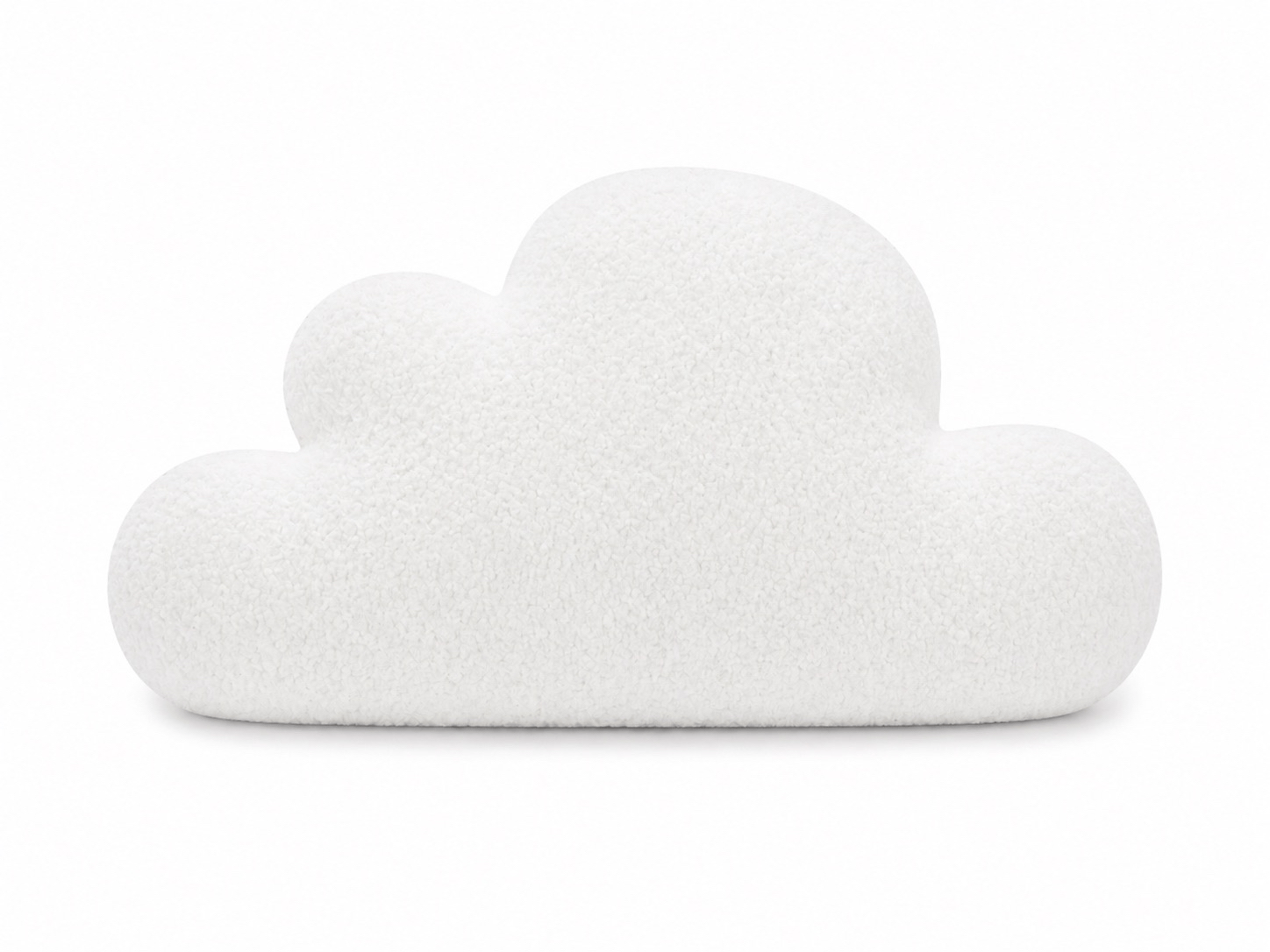 Grand coussin Nuage en tissu texturé bouclé