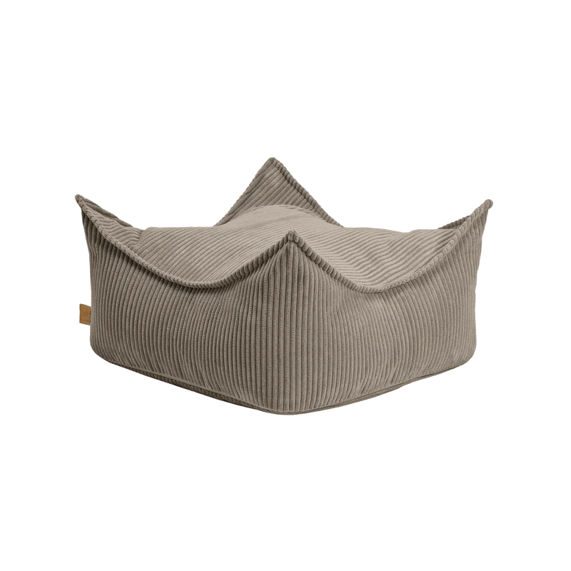 Coussin de sol carré en velours Corduroy à larges côtes Aesthetic