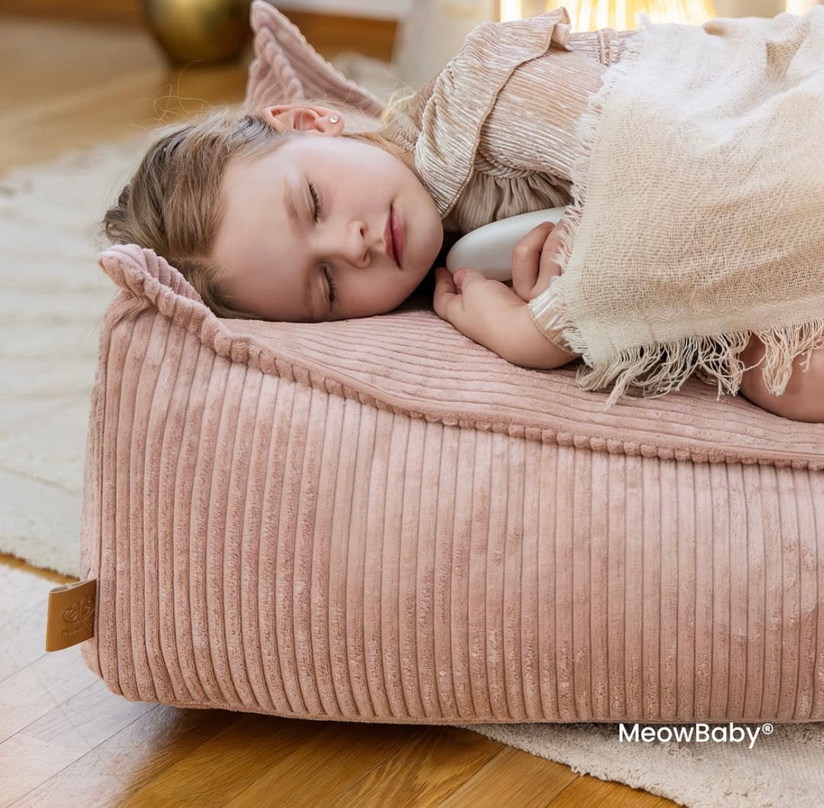 Coussin de sol rectangle en velours Corduroy à larges côtes Aesthetic