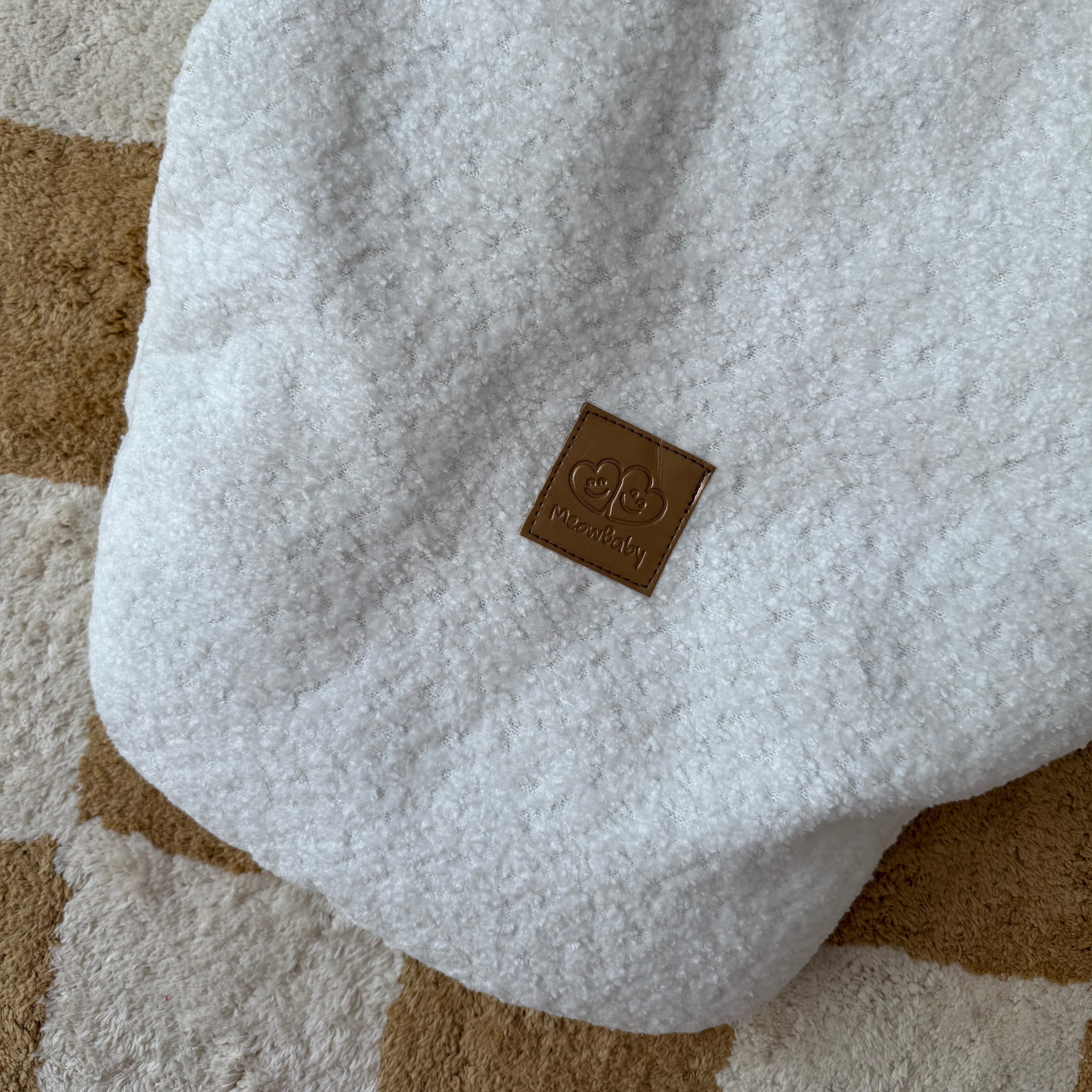 Couverture d'emmaillotage en tissu texturé bouclé - Ours