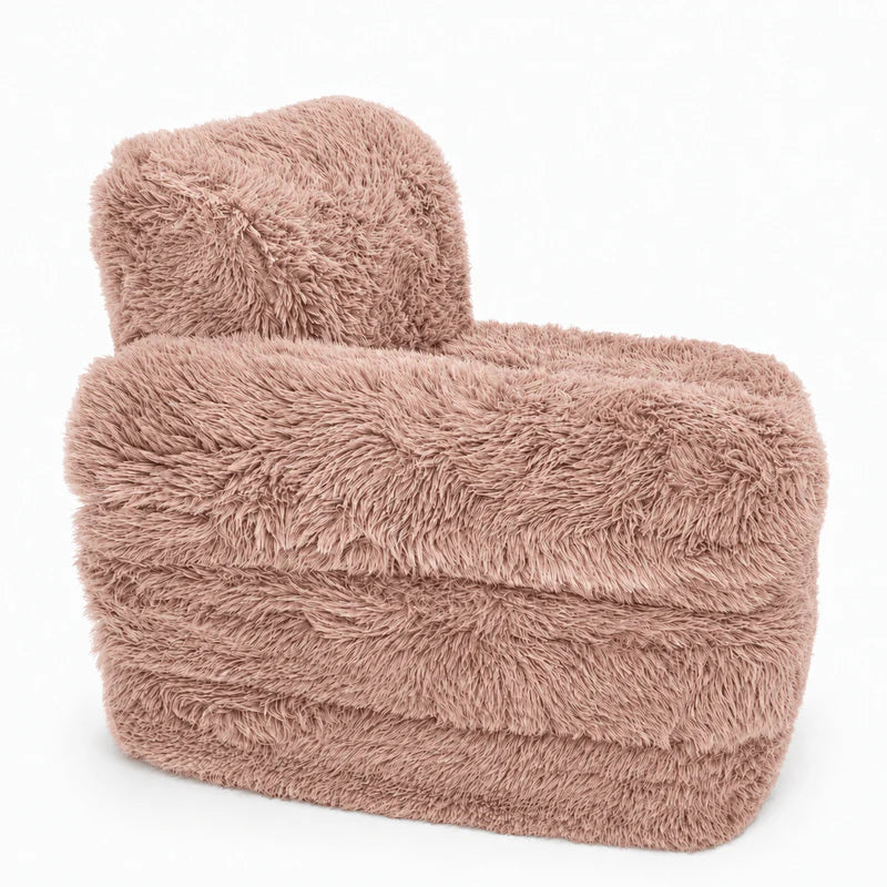 Fauteuil modulable Pocket 60cm en fourrure Mammouth | 3 Pièces