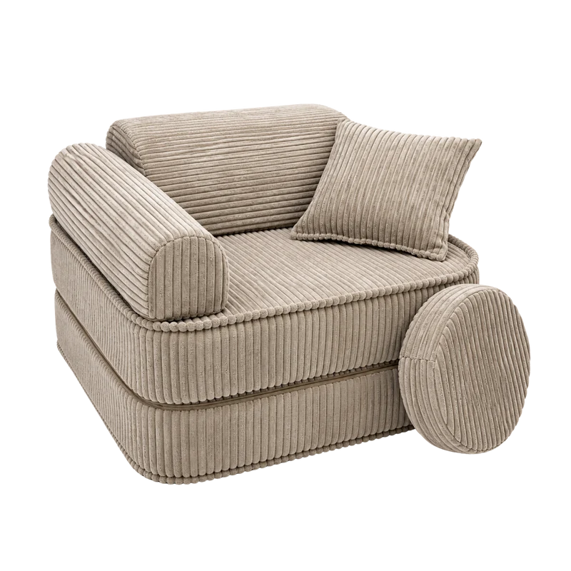 Fauteuil modulable Pocket 60cm en velours Corduroy à larges côtes Aesthetic | 5 Pièces