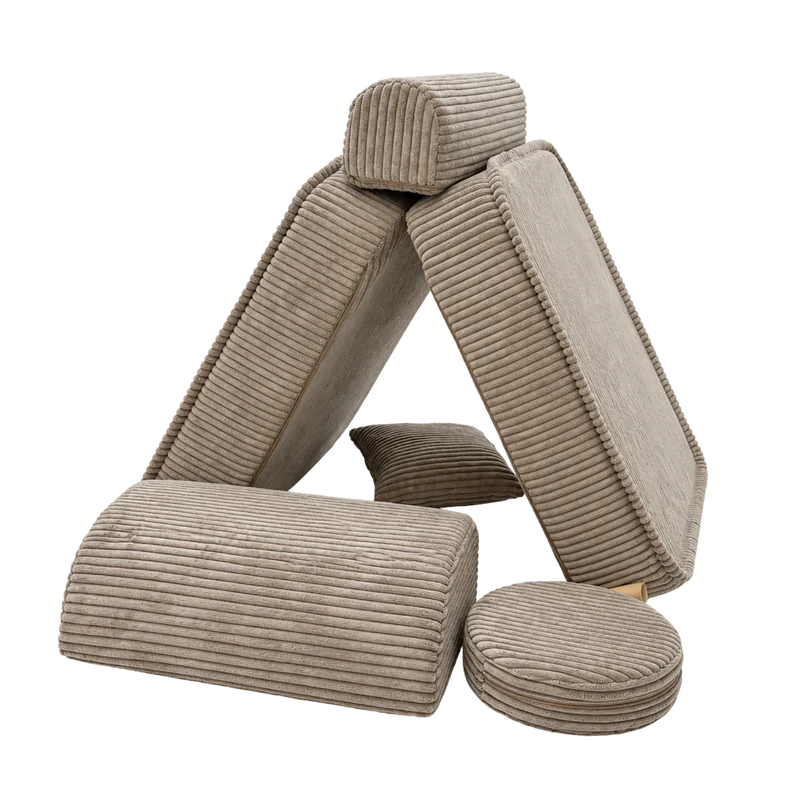 Fauteuil modulable Pocket 60cm en velours Corduroy à larges côtes Aesthetic | 5 Pièces