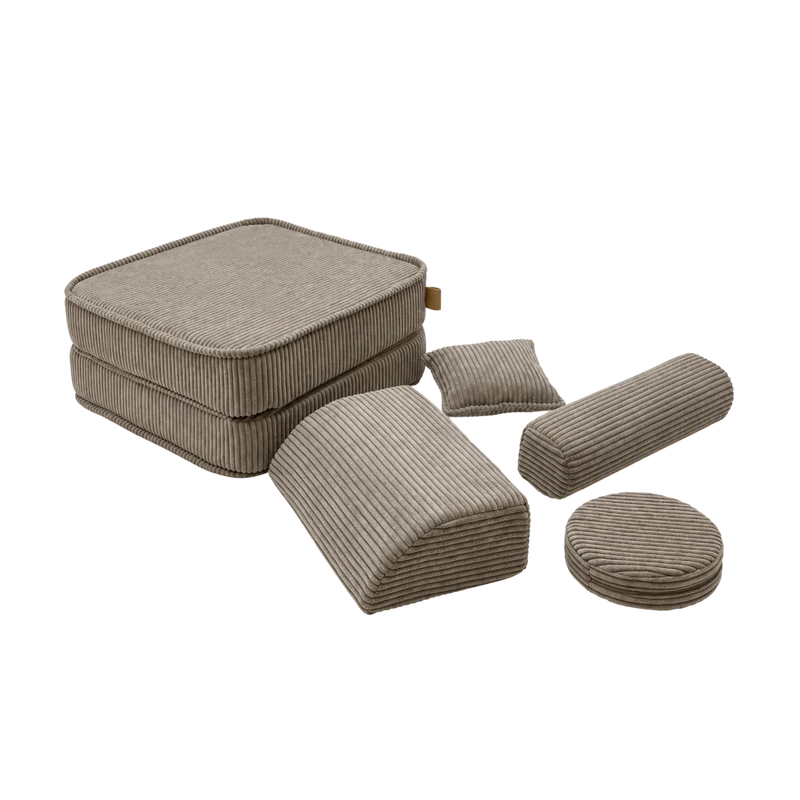 Fauteuil modulable Pocket 60cm en velours Corduroy à larges côtes Aesthetic | 5 Pièces