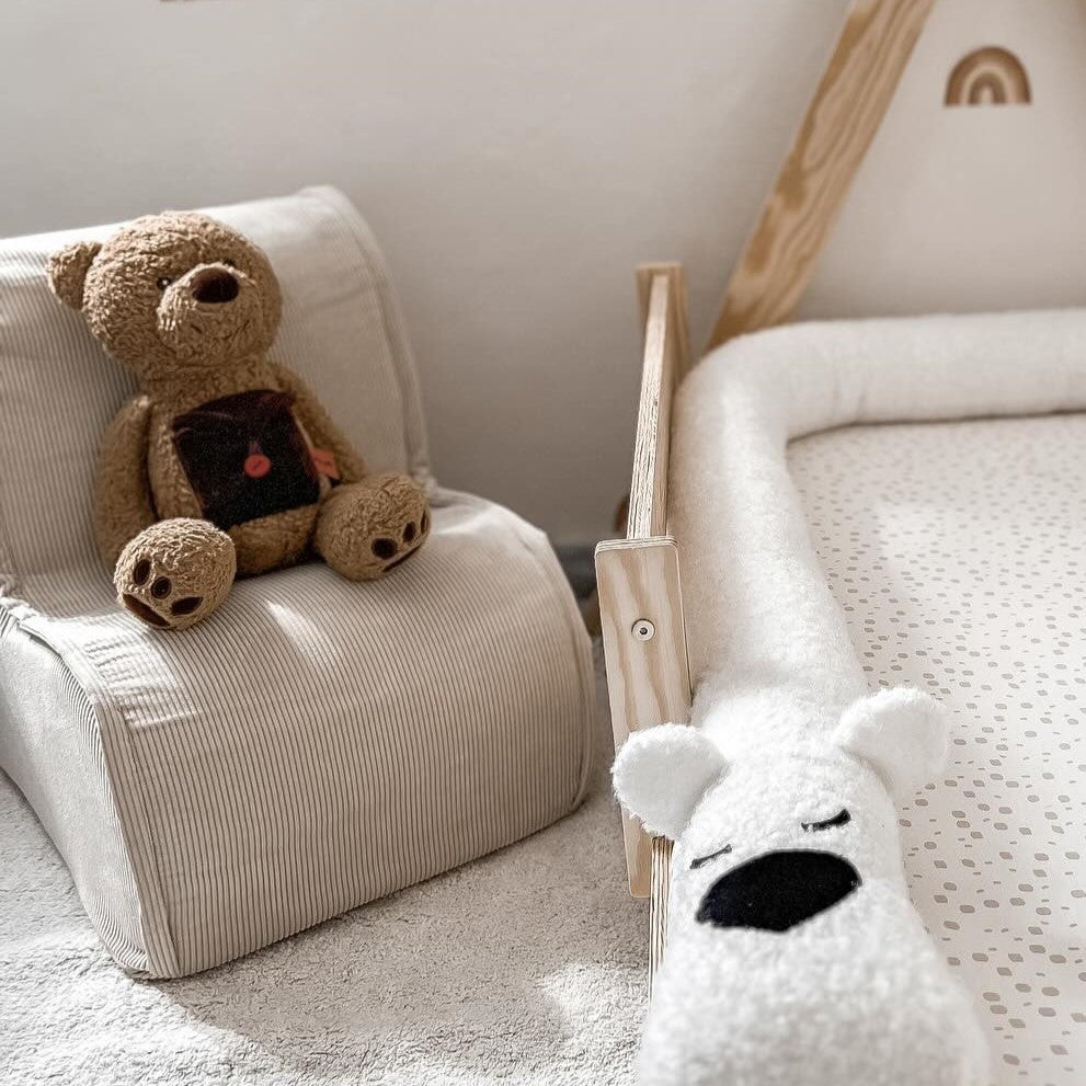 Fauteuil nuage en velours Corduroy à fines côtes Slimcord