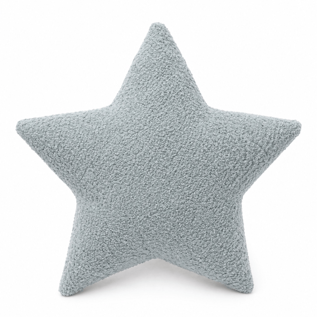Grand coussin Étoile en tissu texturé bouclé