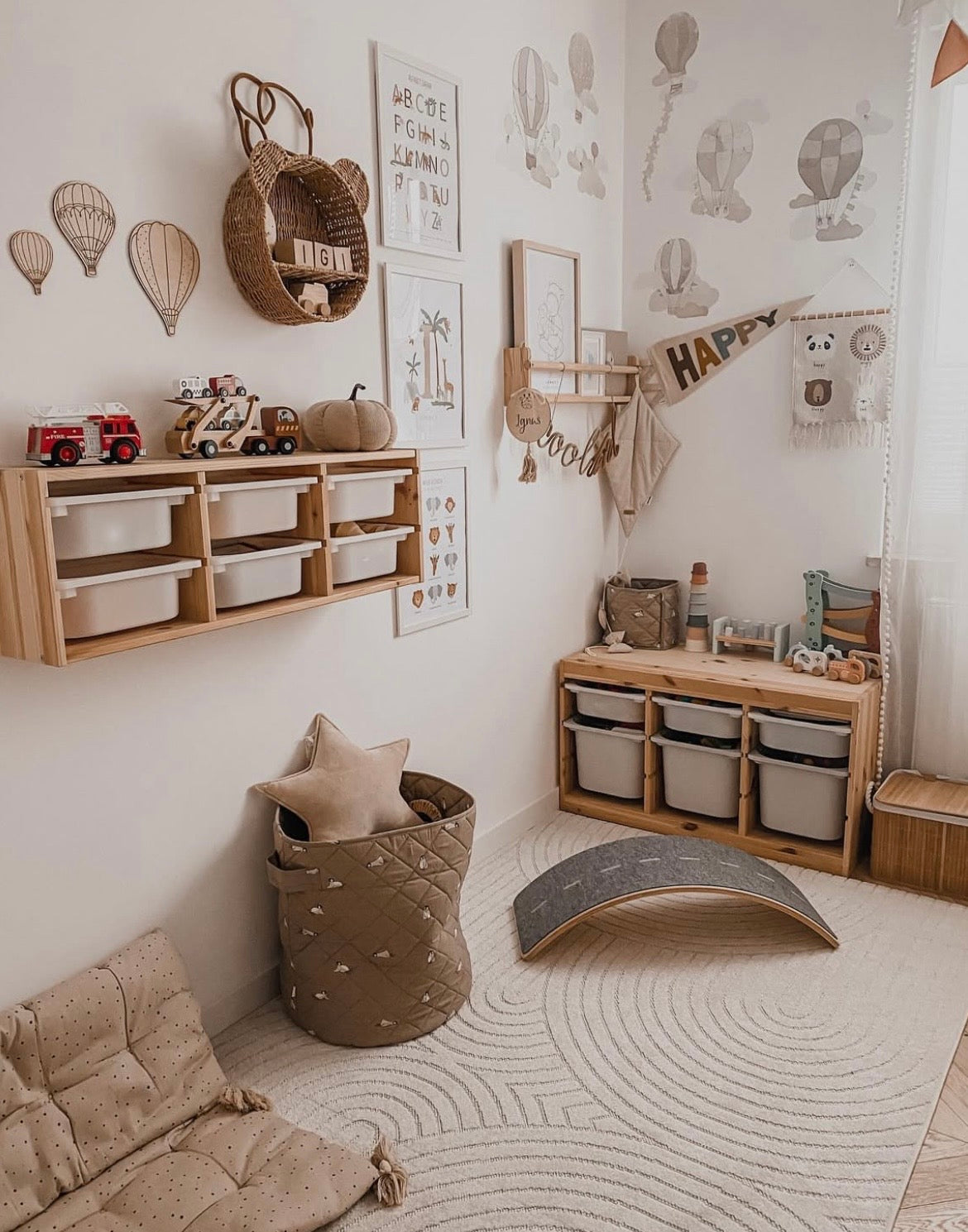 Planche d’équilibre avec feutre - Bois