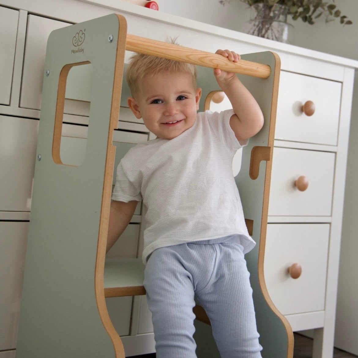 Tour d'observation Montessori ajustable en bois - Cloudy