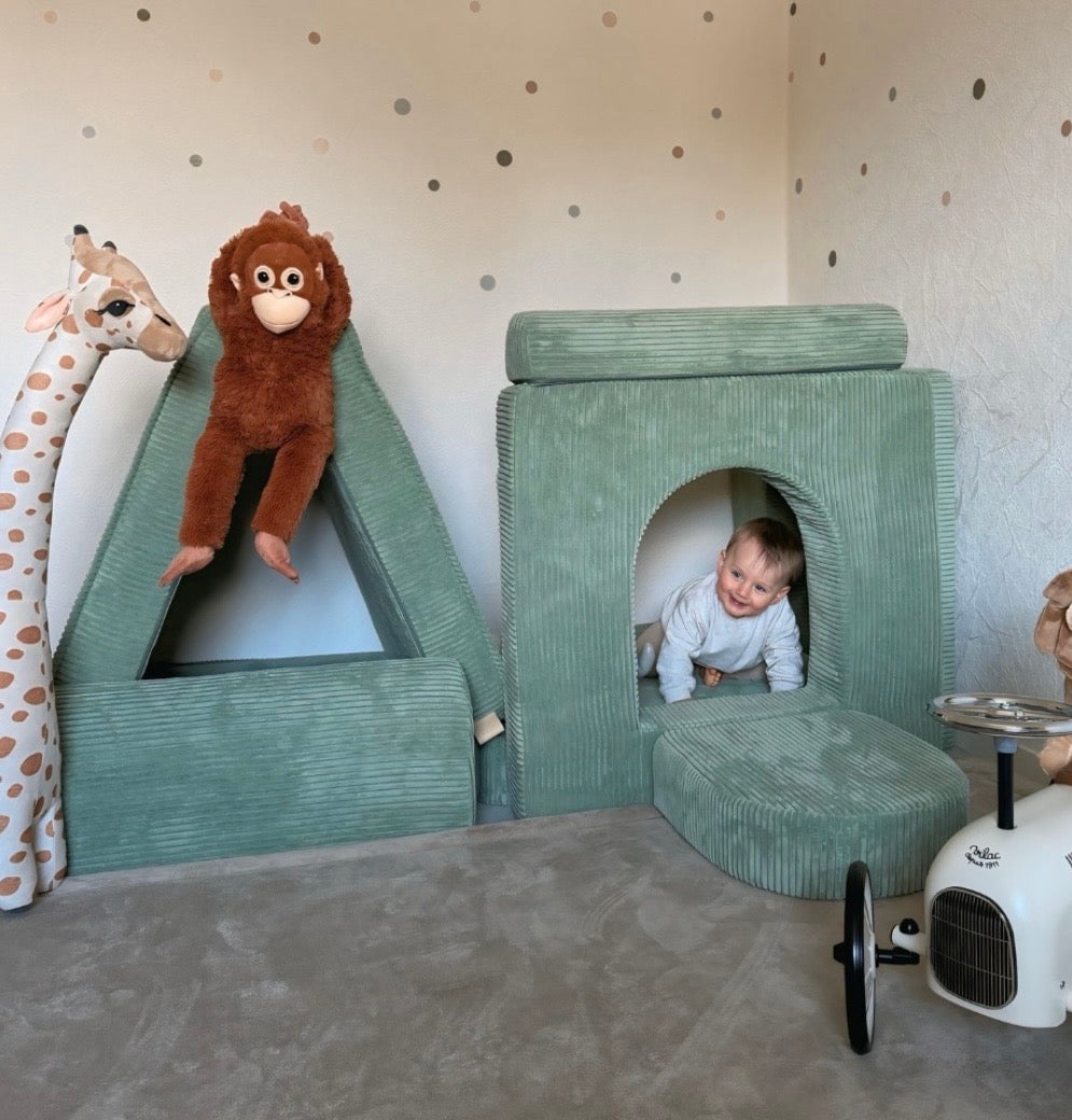 Matelas Arche pour canapé de jeu modulable Premium 160cm en Corduroy à larges côtes Aesthetic