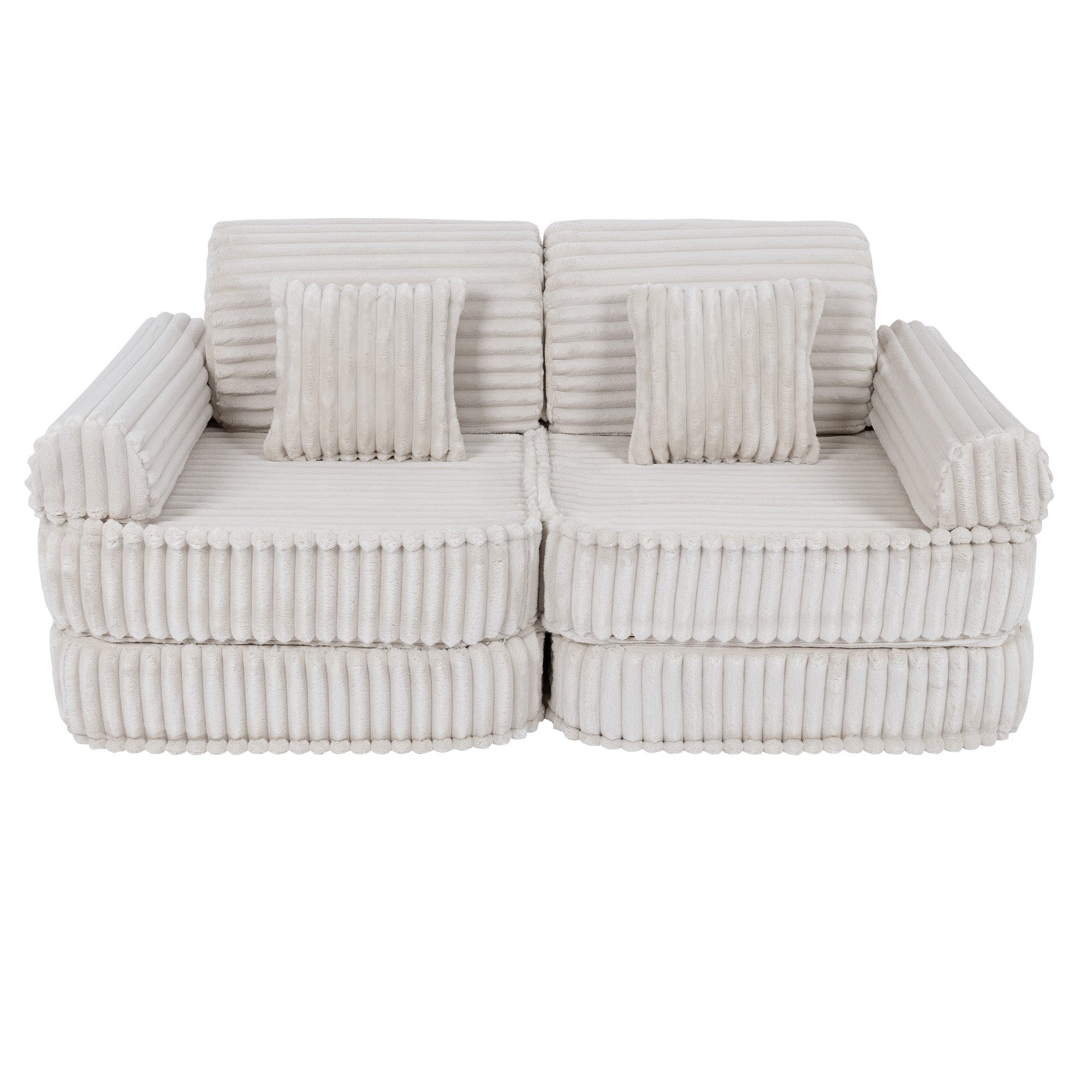 Meowbaby - Churros Sofa Plus - Modular Kids Play Sofa Bed | 10 Pieces