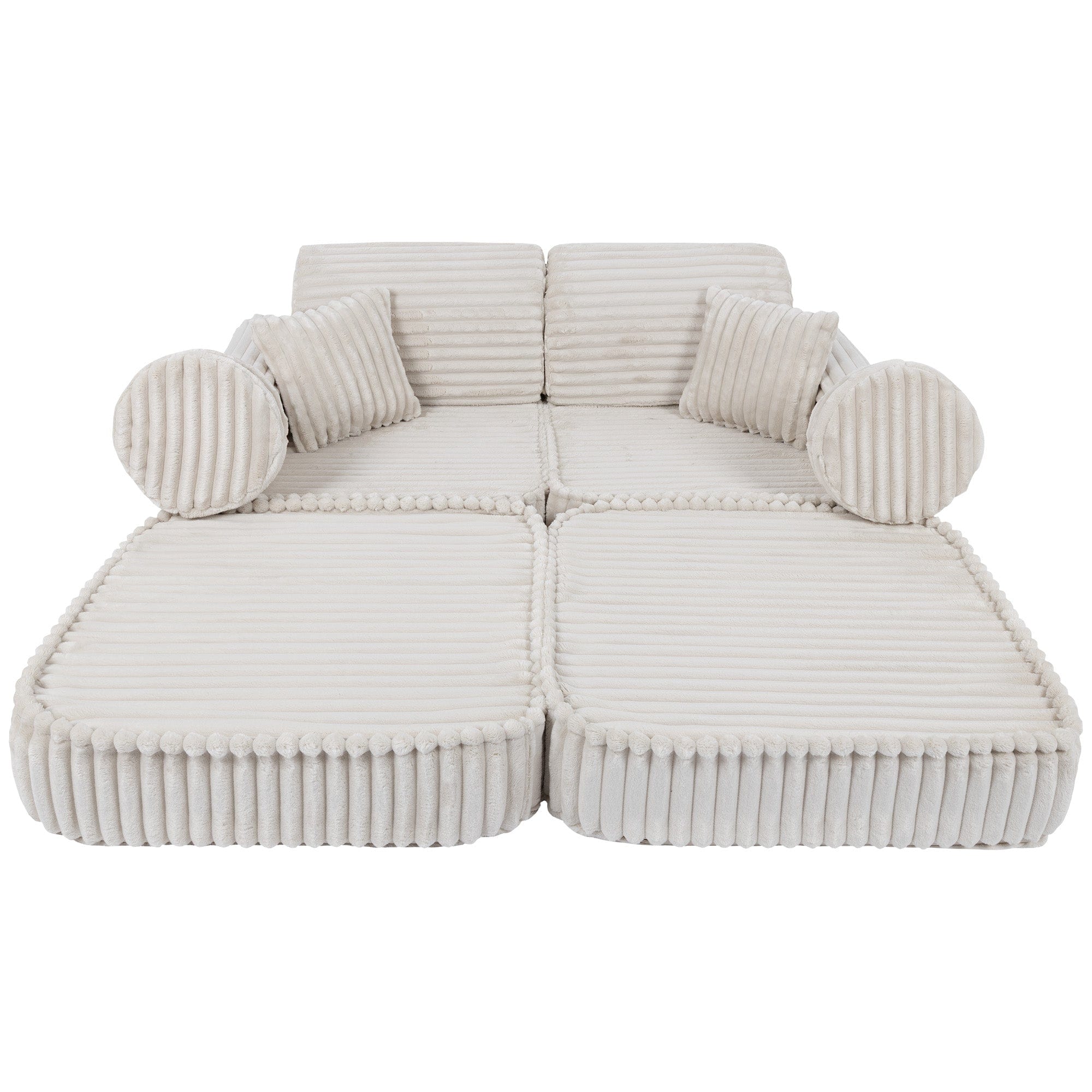 Meowbaby - Churros Sofa Plus - Modular Kids Play Sofa Bed | 10 Pieces