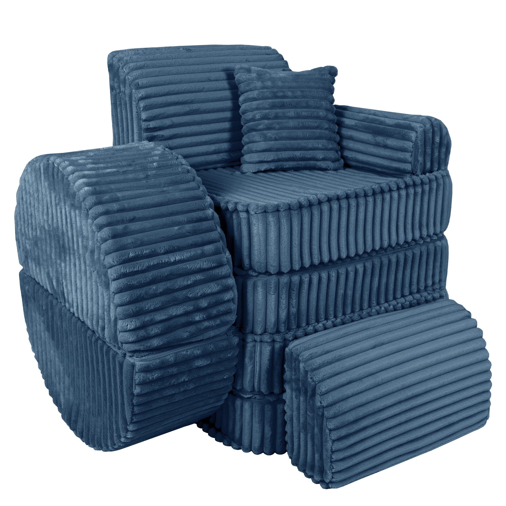 Meowbaby - Churros Sofa Max - Modular Kids Play Sofa Bed | 12 Pieces