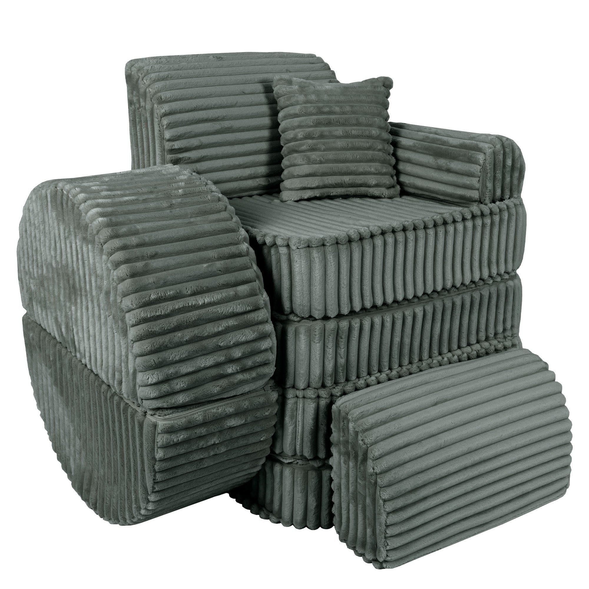 Meowbaby - Churros Sofa Max - Modular Kids Play Sofa Bed | 12 Pieces