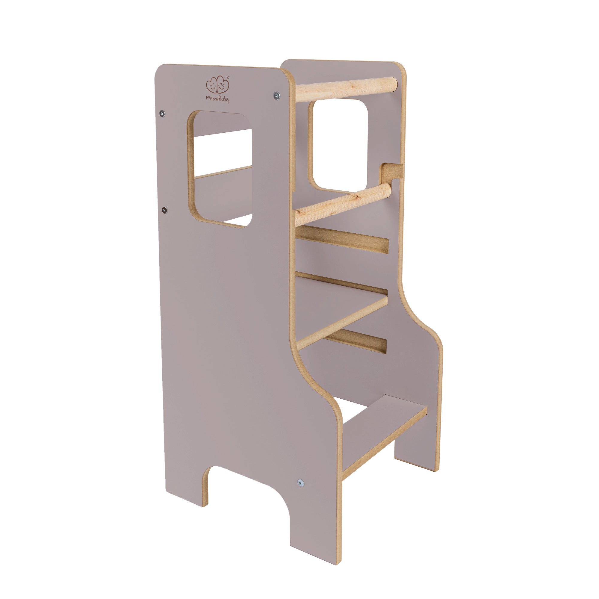 Tour d'observation Montessori ajustable en bois - Cloudy