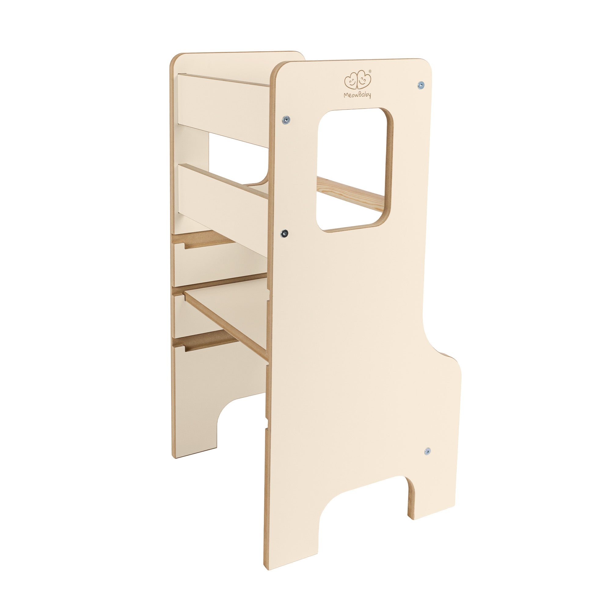 Tour d'observation Montessori ajustable en bois - Cloudy