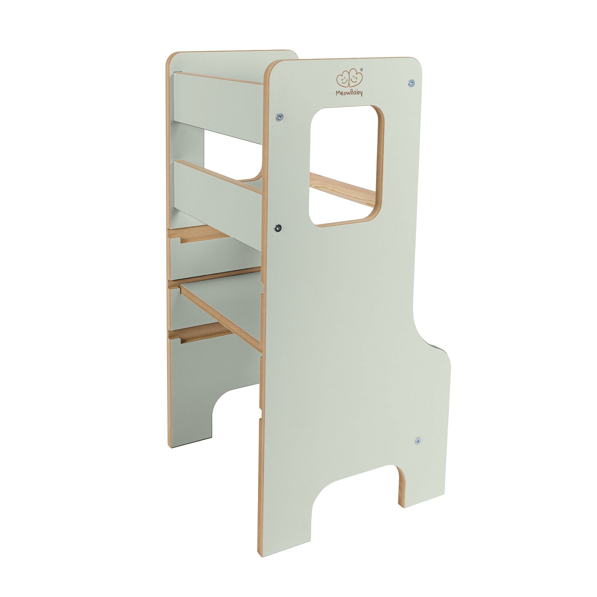 Tour d'observation Montessori ajustable en bois - Cloudy