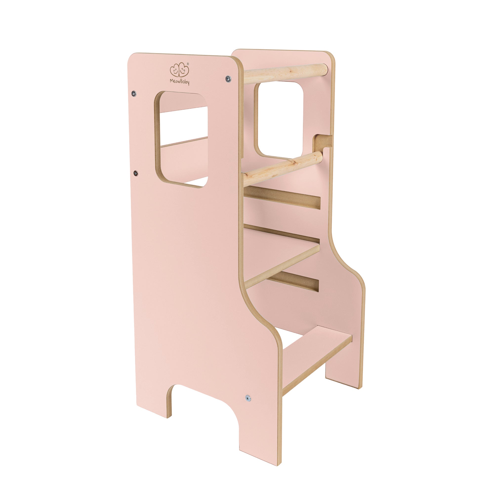 Tour d'observation Montessori ajustable en bois - Cloudy