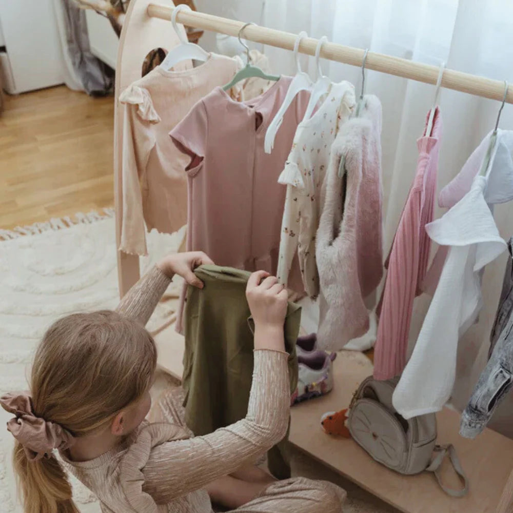 Portant à vêtements avec étagère - Soft | 2 tailles