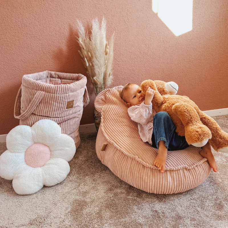 Pouf Ours en velours Corduroy à larges côtes Aesthetic
