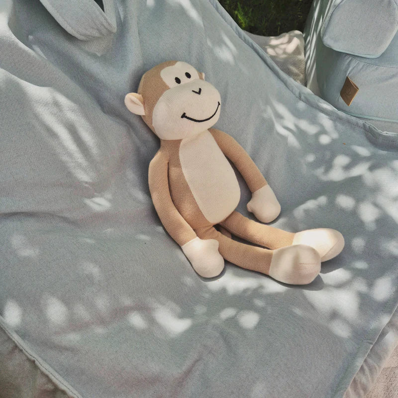 Pouf carré d'extérieur en toile déperlante et résistante aux UV Outzy