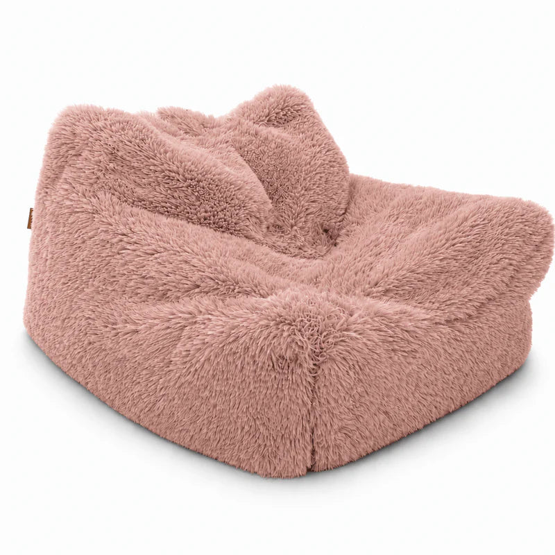 Pouf carré en fourrure Mammouth