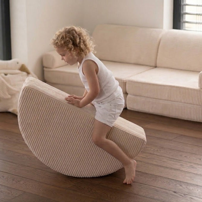 Repose-pieds / rocker pour canapé Premium 80cm en Corduroy à larges côtes Aesthetic