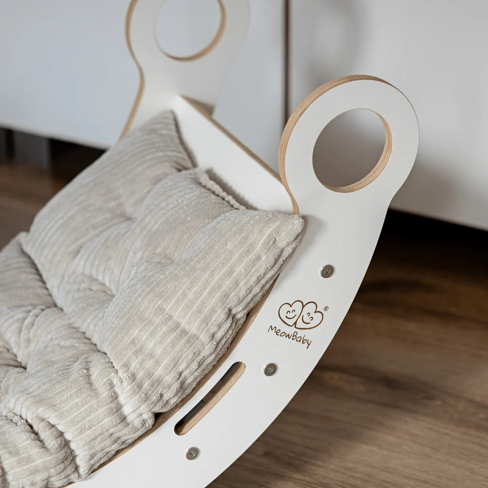 Arche d'équilibre et d'éveil / Rocker, avec option coussin - Blanc | Dream