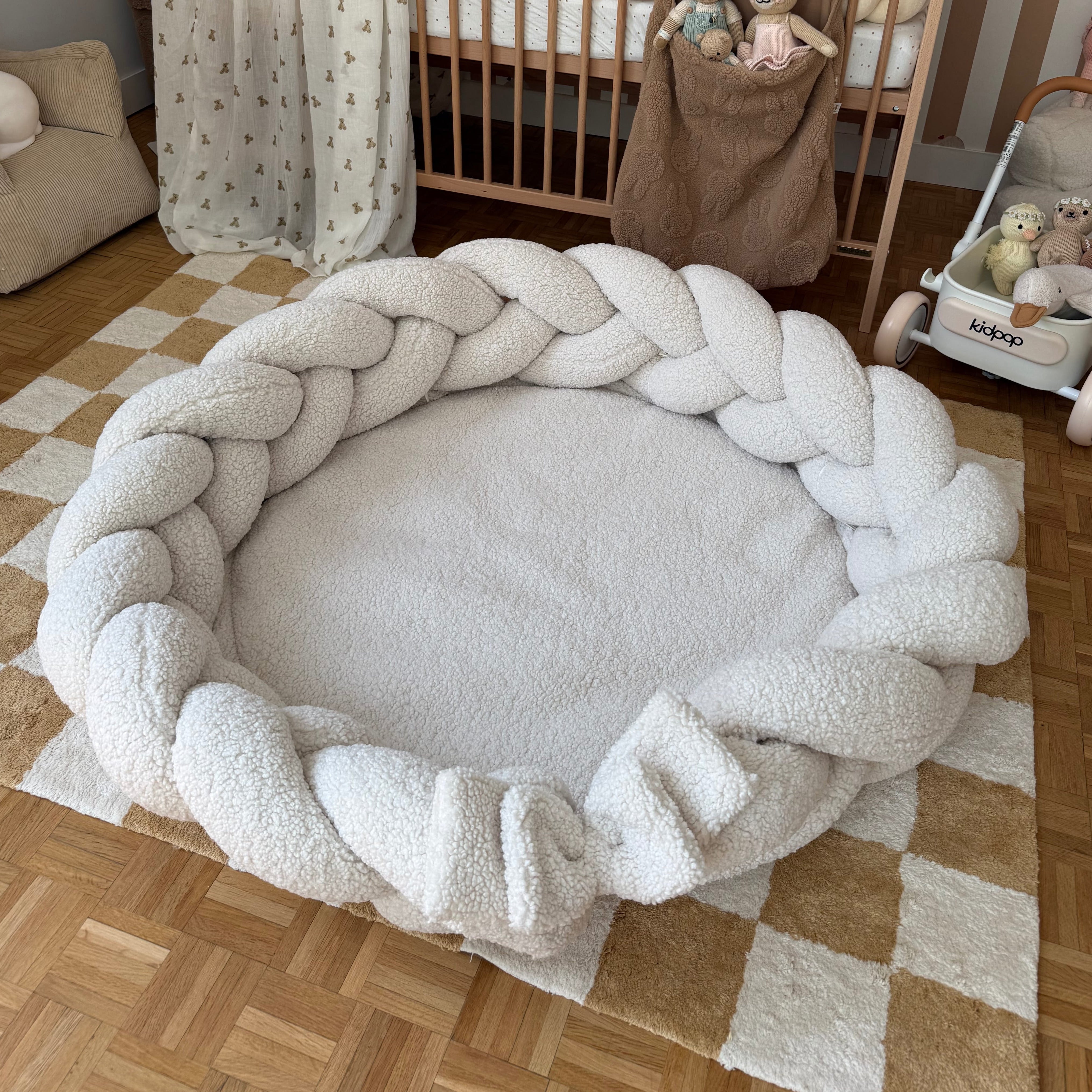 Tapis d’éveil cocon pour bébé en peluche Bearly